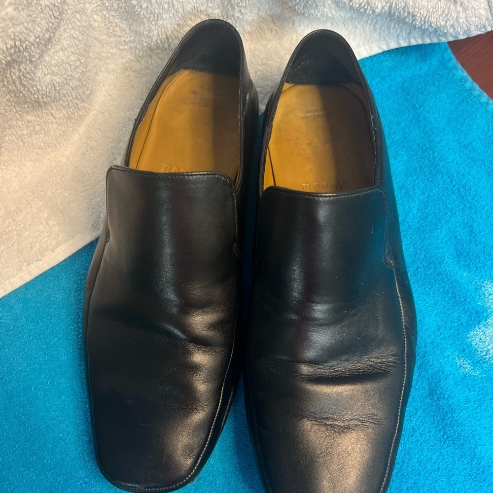BALLY Baser Black Leather Men's Loafers
Shoes 71/2 7.5